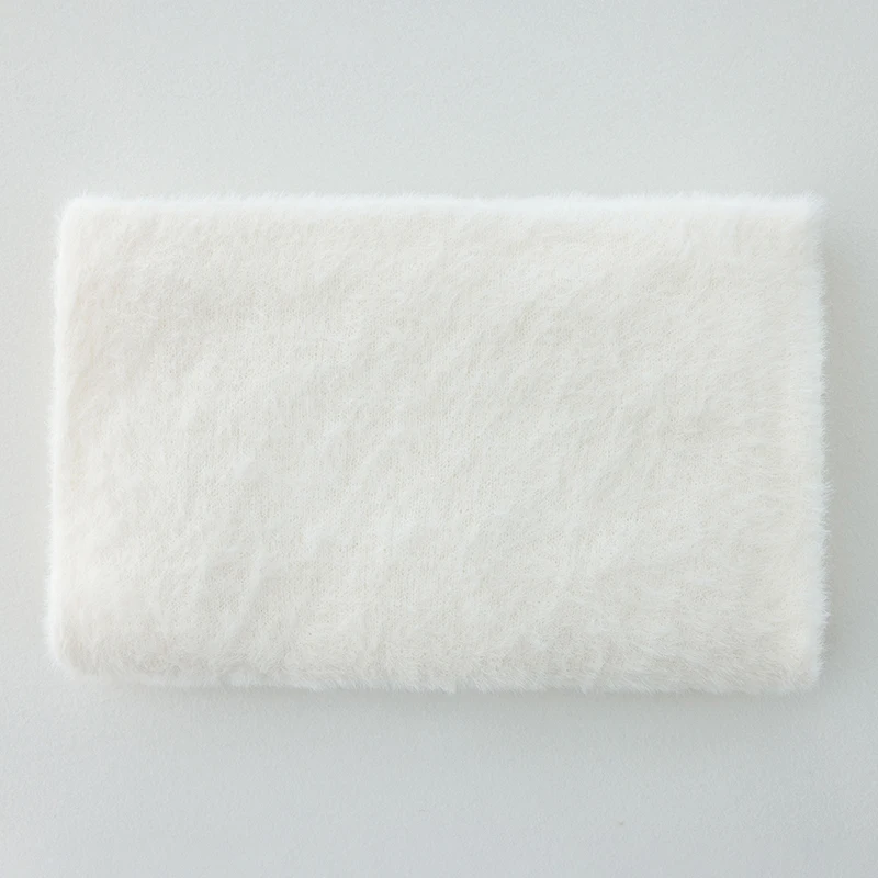 Newborn Photography Props Plush Soft Baby Wrap Blanket Mohair Elastic Fabric Pure White Wrap 0-1 Month Baby Shooting Accessories