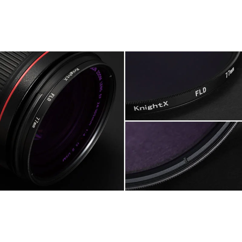 KnightX الإضاءة النهار FLD كاميرا عدسة تصفية لكانون نيكون سوني فوجي فيلم d5100 400d 2000d 200d 49 52 55 58 62 67 72 77 مللي متر
