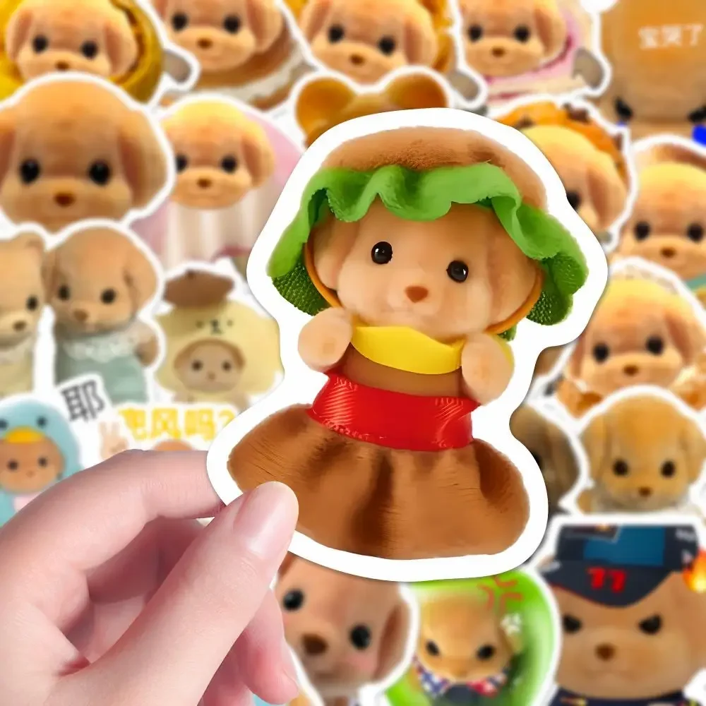 160pcs Sylvanian Families Milo Waterproof Sticker Girls Kawaii Refrigerator Bedroom Sticker Decoration Clear Pattern Sticker