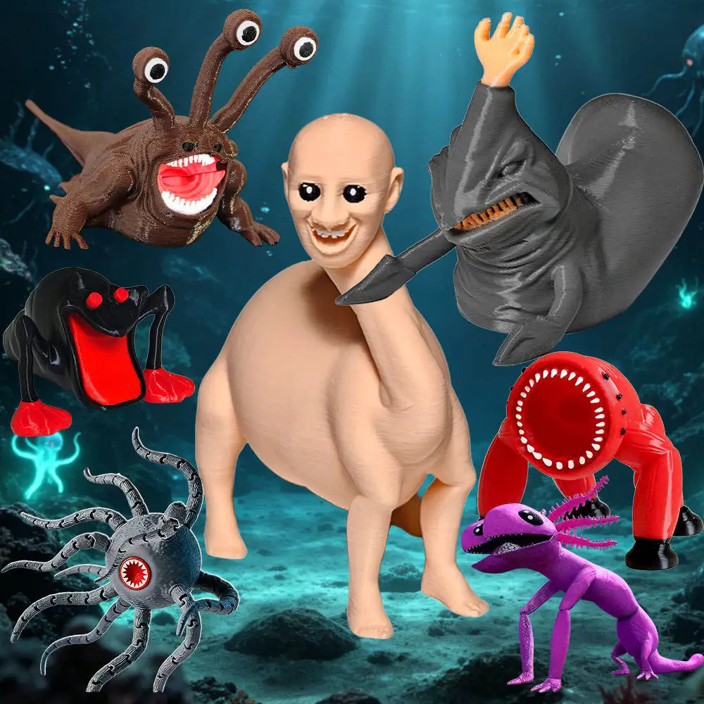 Novo 2026: Boneco de Ação Subnautica Monstro Marinho Impresso em 3D - Leviathan, Sea Eater, Bloop, EL Gran Maja - Modelo Abstrato de Monstro, Brinquedo de Presente