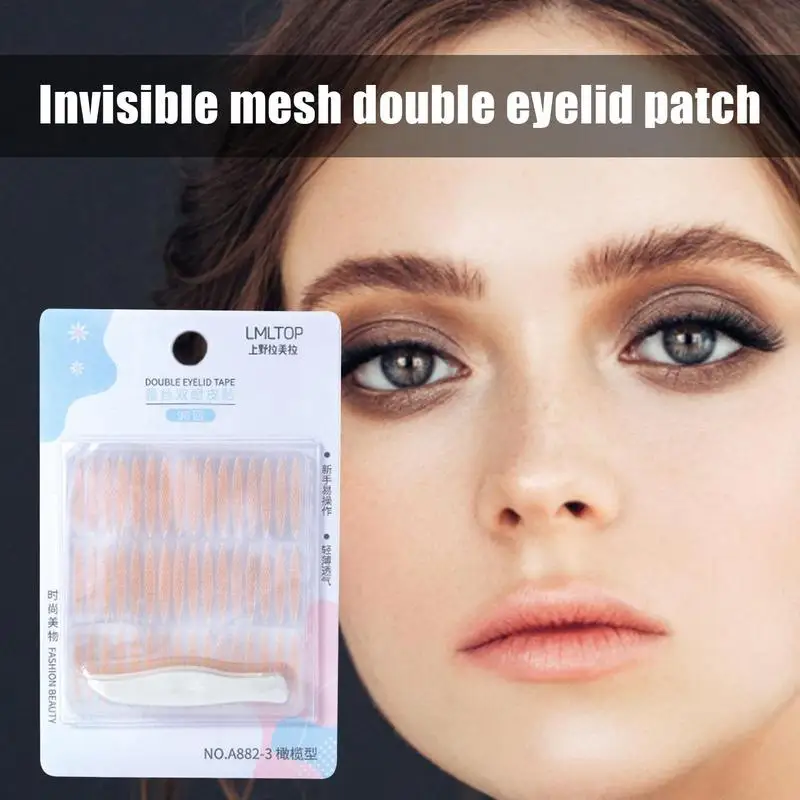 Eyelid Tape Invisible Waterproof Double Eyelid Tape Double Eyelid Stickers For Hooded Droopy Uneven Monoeyelids Instant Eyelid