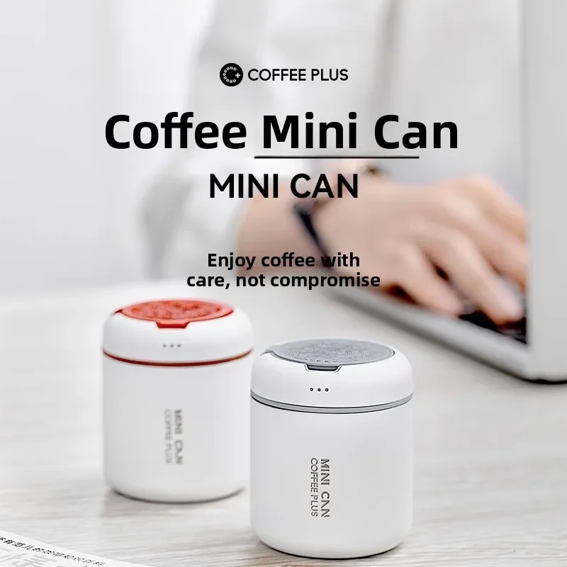 Portable  Stainless Steel Coffee Bean Sealed Storage Canister Single Direction Venting for Coffee Powder And Tea Leaves