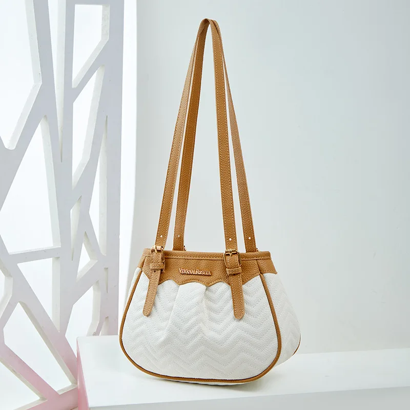 Bolso de mujer versión coreana, bolso para dumplings en las axilas, bolso cosmético versátil para ir al trabajo con gran capacidad para chicas lindas, bolso divertido