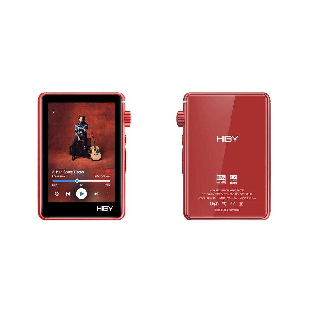 HiBy R3 II 2025 / R3 Gen 2 Muziekspeler Bluetooth 5.1 WiFi MQA16X DSD256 Web Radio USB Audio Dongle DAC X1600E ES9219C 3.2''