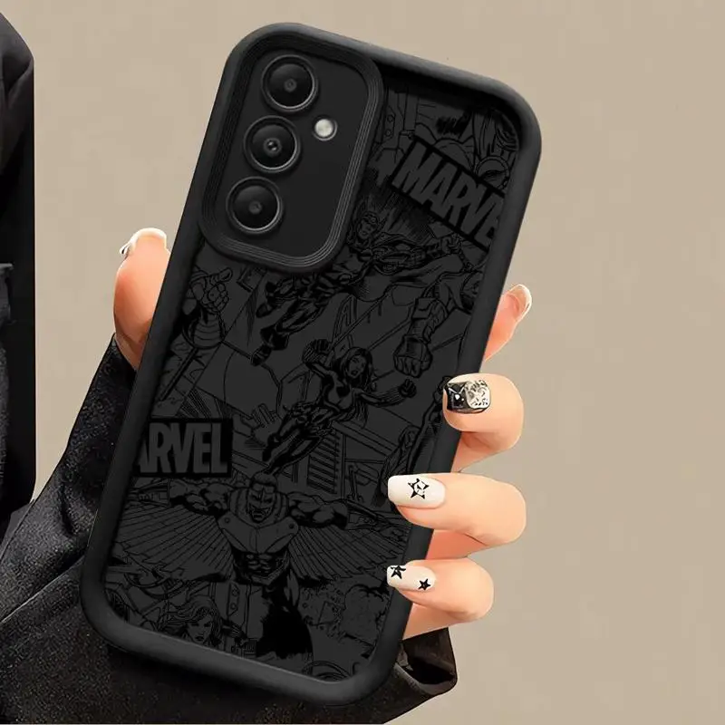 Marvel Logo Avengers Phone Case for Samsung Galaxy A12 A13 A14 A22 A23 A24 A32 A33 A34 5G Silicone Soft Cover