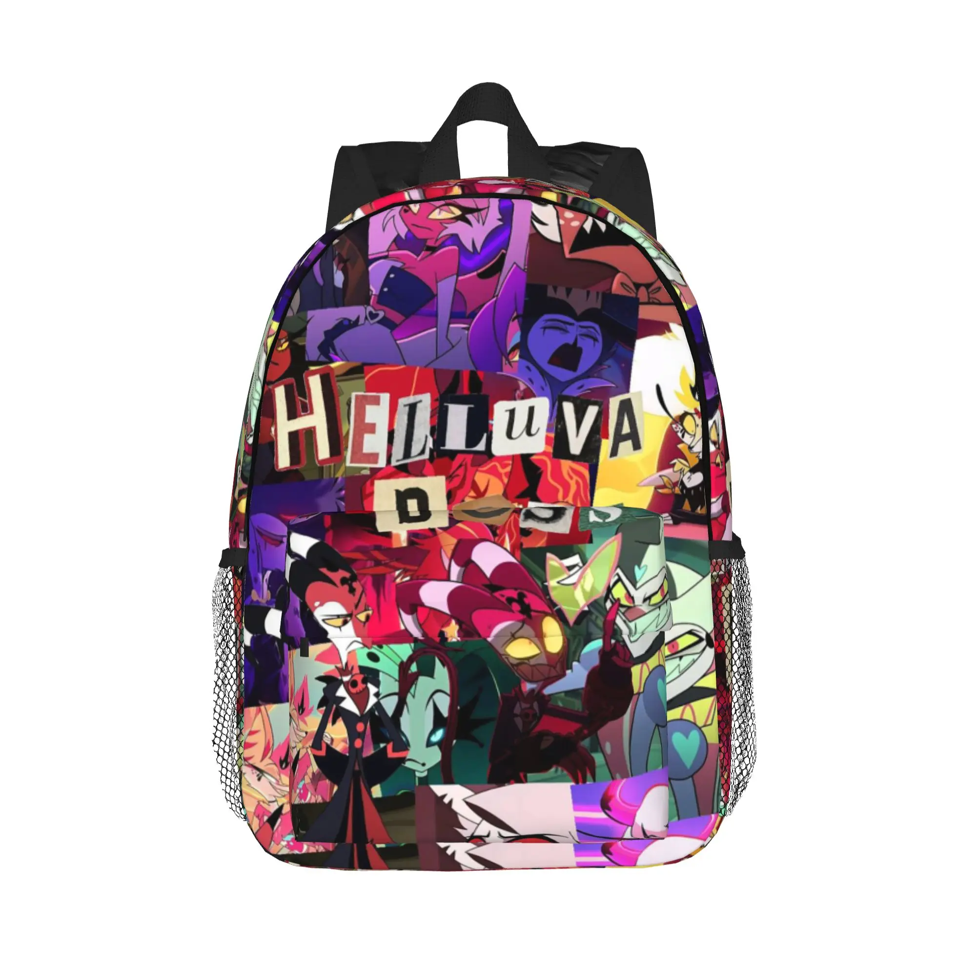 Helluva Boss Cartoon Backpack Hot Sale Daypack Large Capacity Boys Girls BookBag Shoulder Bags for Men Women School Bag