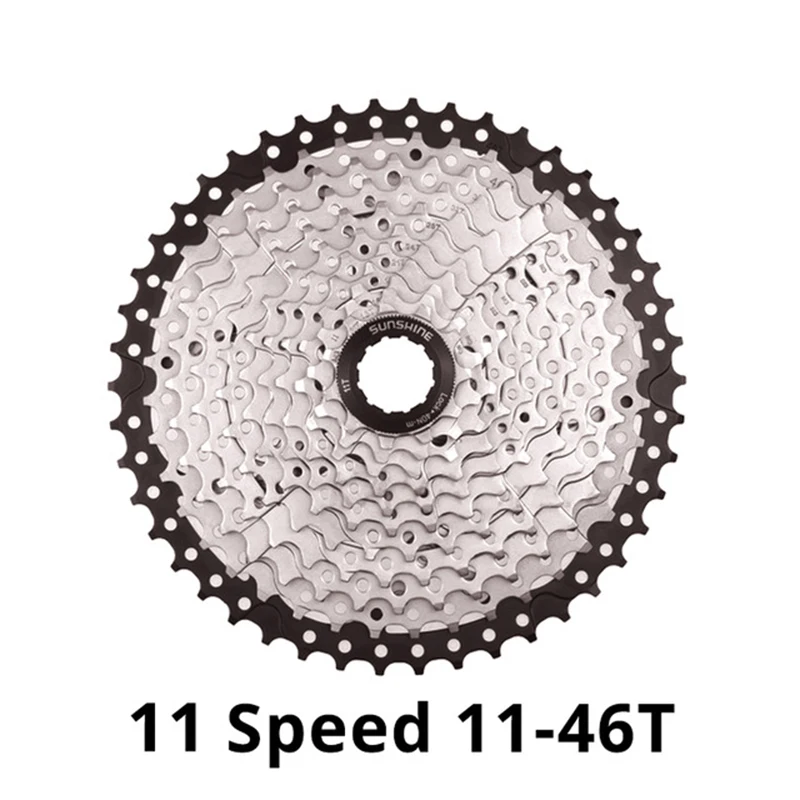 SUNSHINE Cassette 9S 10S 11S 12S MTB Bike Bicycle Freewheel 9V 10V 11V 12V 42/46/50T/52T for M5100 M6100 M7100 M8100 HG Hub