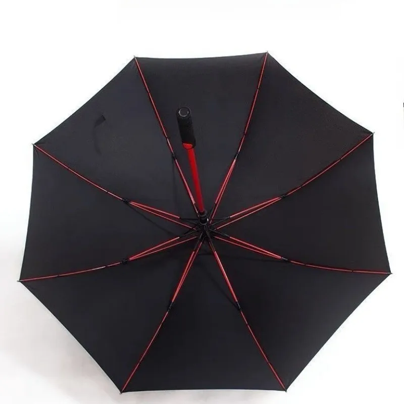 

Подходит для Audi Sport, зонт для гольфа с длинной ручкой, зонт с красной костью и красным краем, ветрозащитный, устойчивый к дождю, зонт для делового подарка