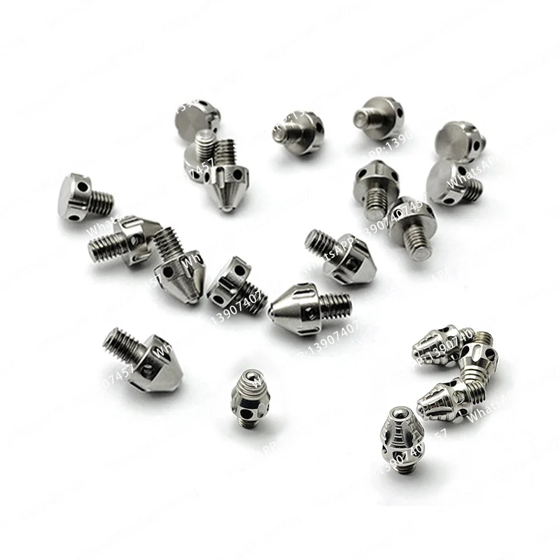 1 piece Stainless Steel Knife Tail Cone Glass Window Breaker Screw Rivet Bowie Knives DIY Making Repair Accessories Replacement
