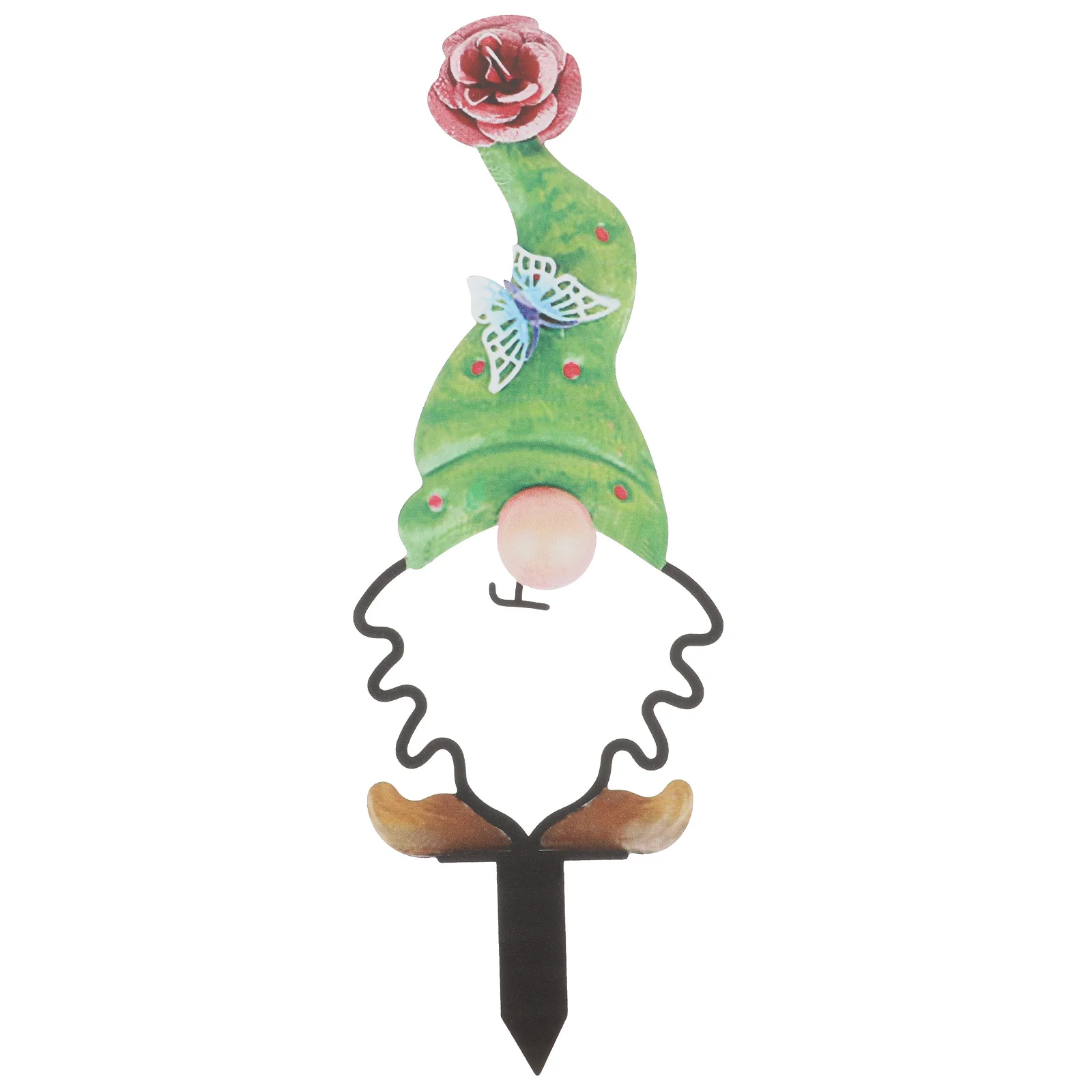 

Metal Gnome Yard Stake Fall Decor Decorative Garden Stake Outdoor Lawn Ornament Adorable Insert Garden Stakes Decorative