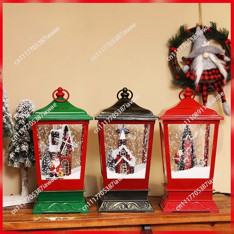 Christmas Snow Music Hanging Lights Snow Pendulum Lights Decorations Children's Gifts