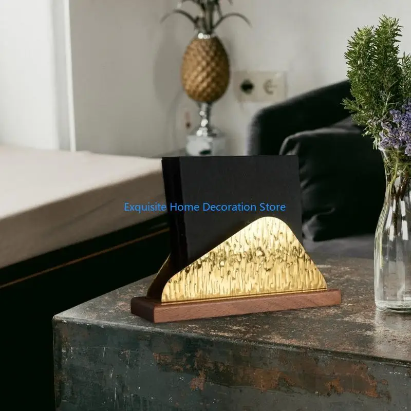 L5BF Fashion Crackle Finish Tissue Dispenser Multifuntional Table Accessory Suitable for Dining Kitchen and Coffee Shops