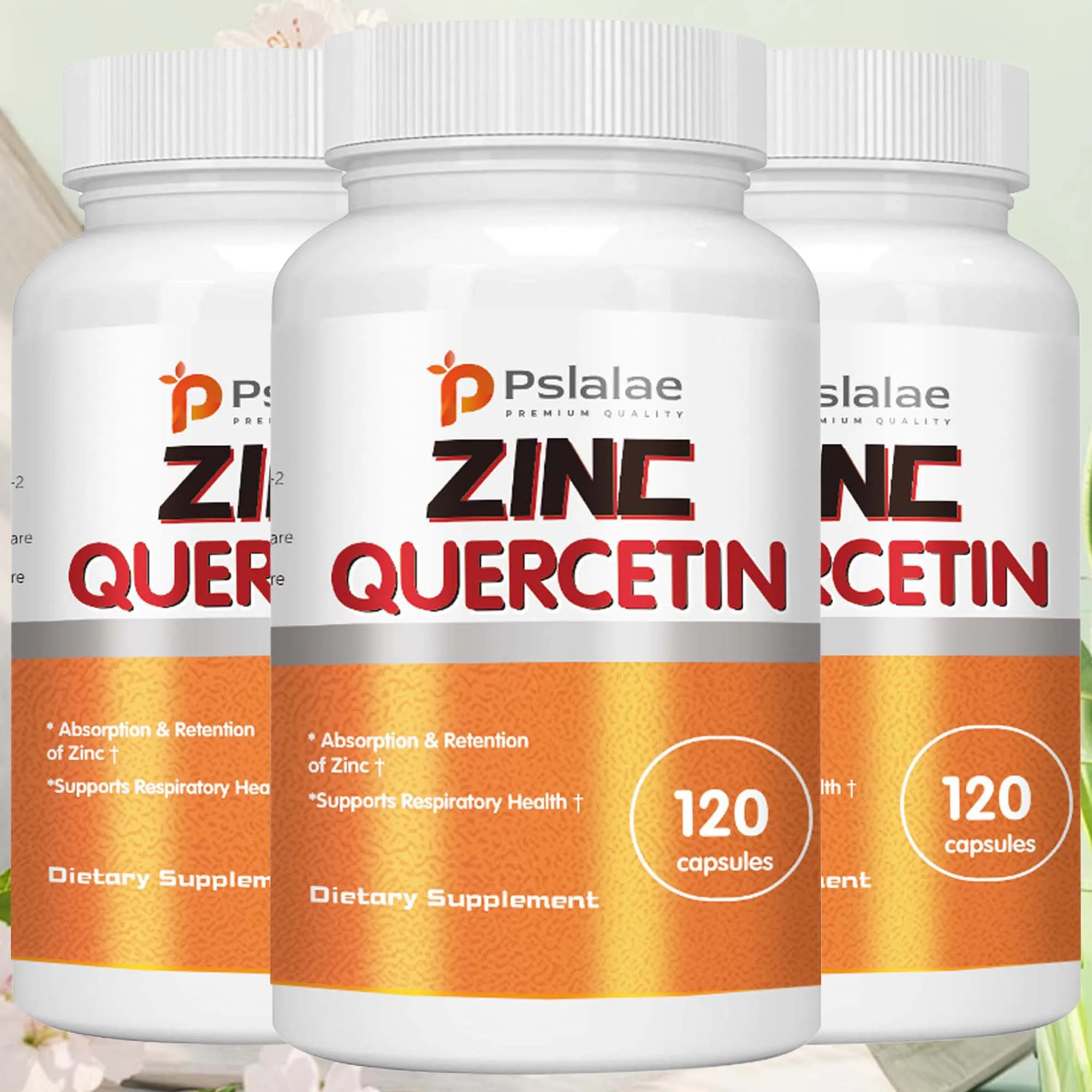 Zinc Quercetin - Antioxidant, Heart, Skin and Immune Support, Respiratory Health - 120 Capsules