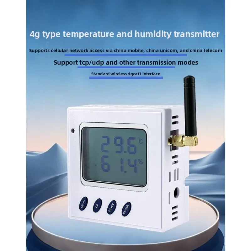 4G Temperature and Humidity Transmitter Sensor Recorder UDP/TCP and Other Protocols, Wireless Cellular Network