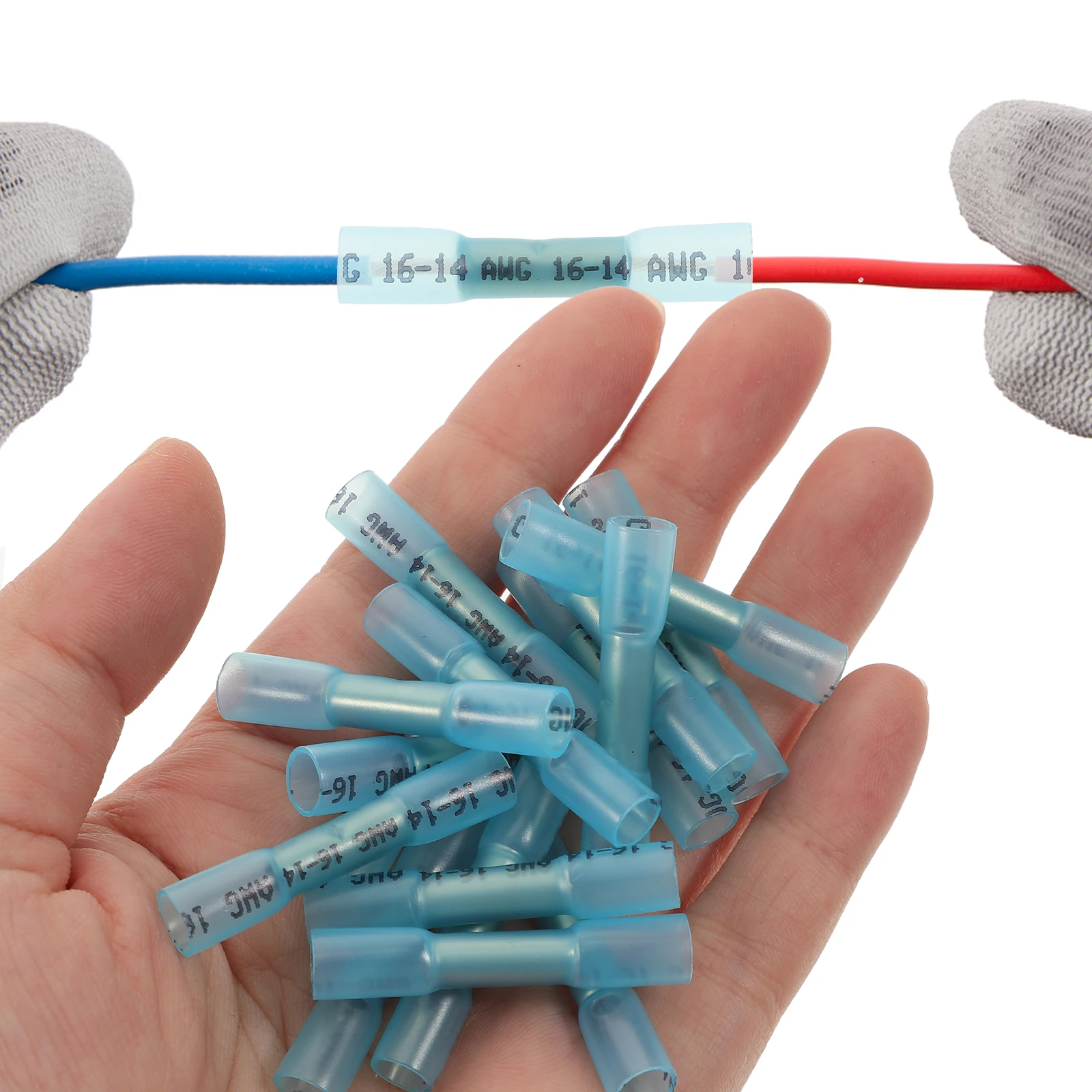 

Heat Shrink Middle Connector Copper Electric Wire Connector Electrical Terminals Insulated Butt Splice Wire Connectors