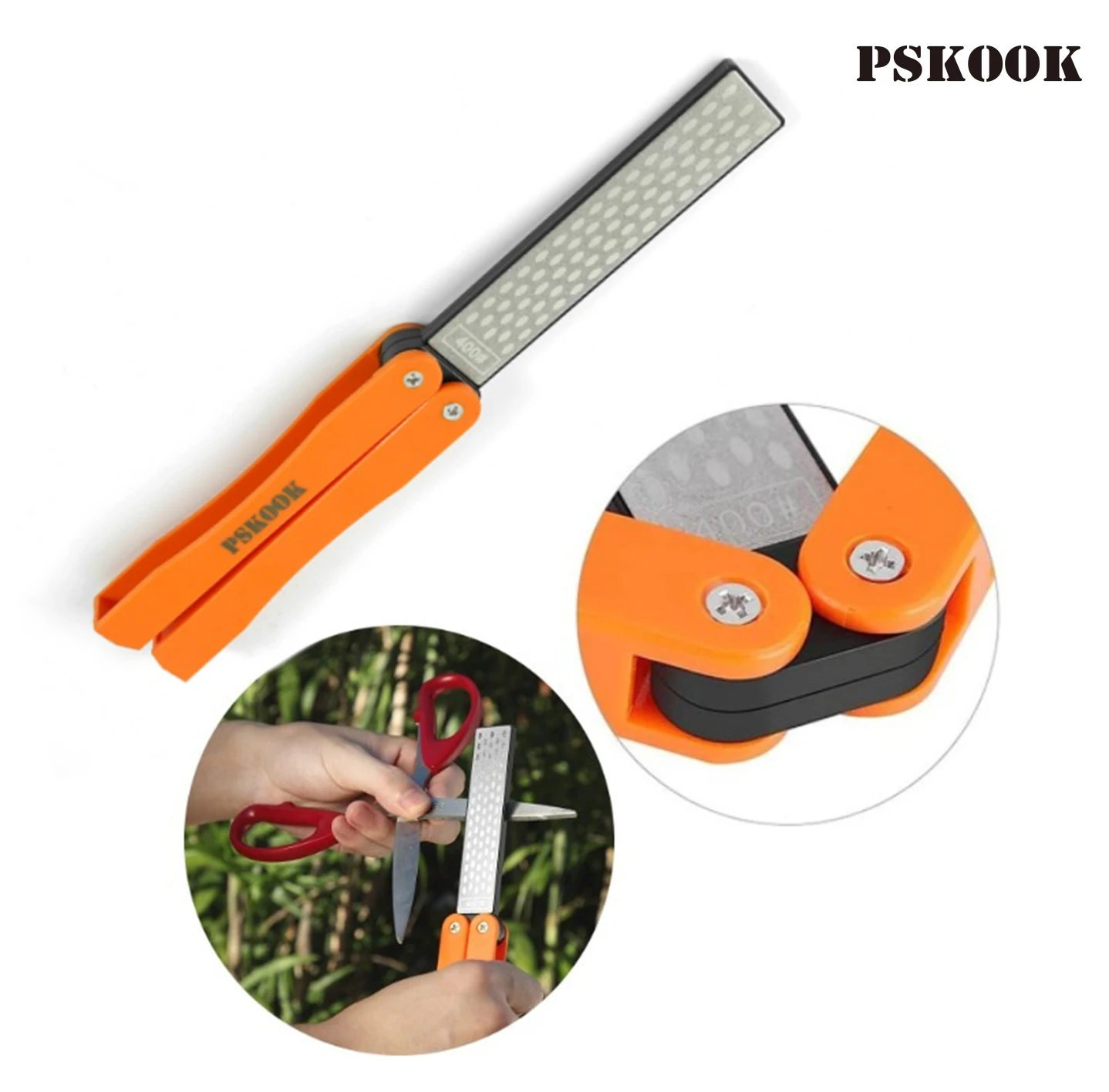 400# Pocket Knife Sharpener, Double-sided Outdoor Whetstone Diamond Knife For Sharpening Stone Kitchen Tool