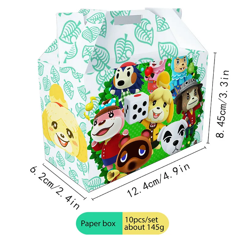 Disney ANIMAL CROSSING Theme Birthday Party Supplies Cup Plate Kids Boy Girl Birthday Party Decoration Disposable Tableware Set