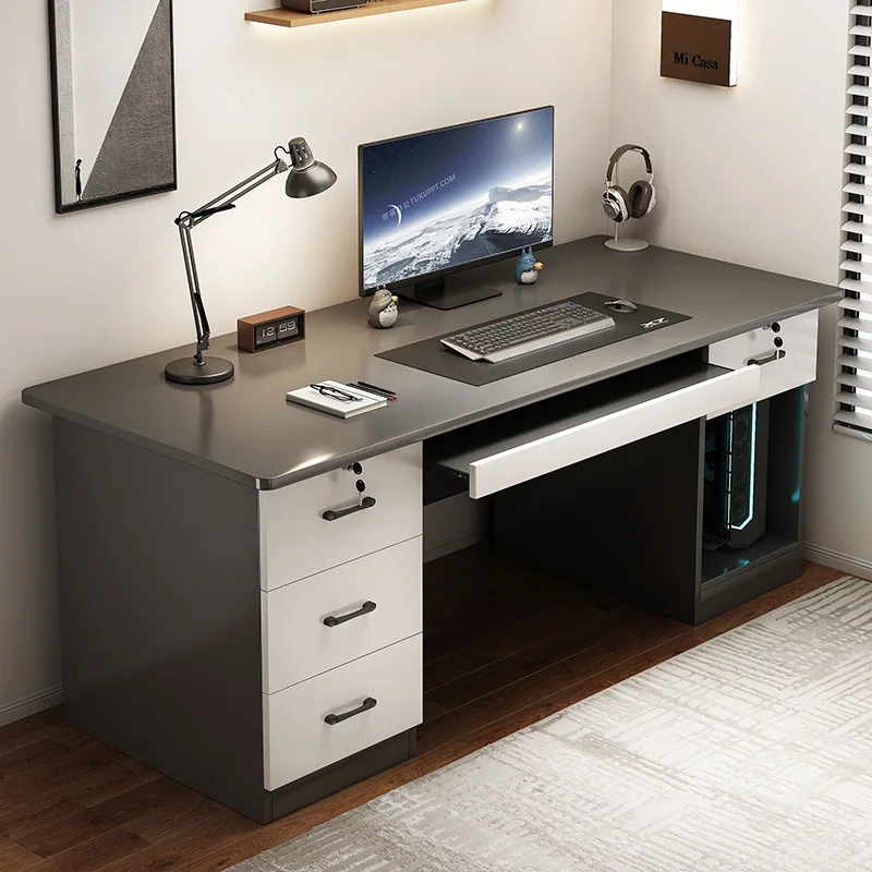 Premium Computer Desk Desktop with Drawers Home Simple Office Desk Chair Bedroom Table Workbench