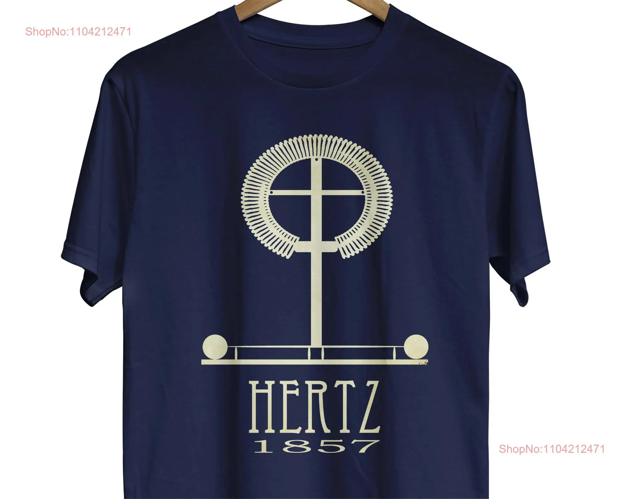 Hertz Radio Tech t shirt Electrician Vintage Illustration Physics Engineering Geek Science Scientific