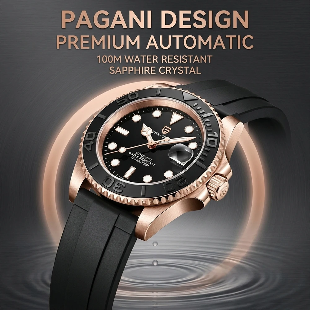 

PAGANI DESIGN 40MM Diving Series Luxury Men Mechanical Watch AR Coating Sapphire Glass Stainless Steel Mechanical Watch for men