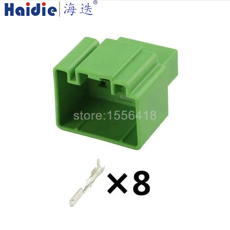 1-20 sets 8pin auto electric unsealed plug plastic female connector with terminals 7285-3244-60 13628692