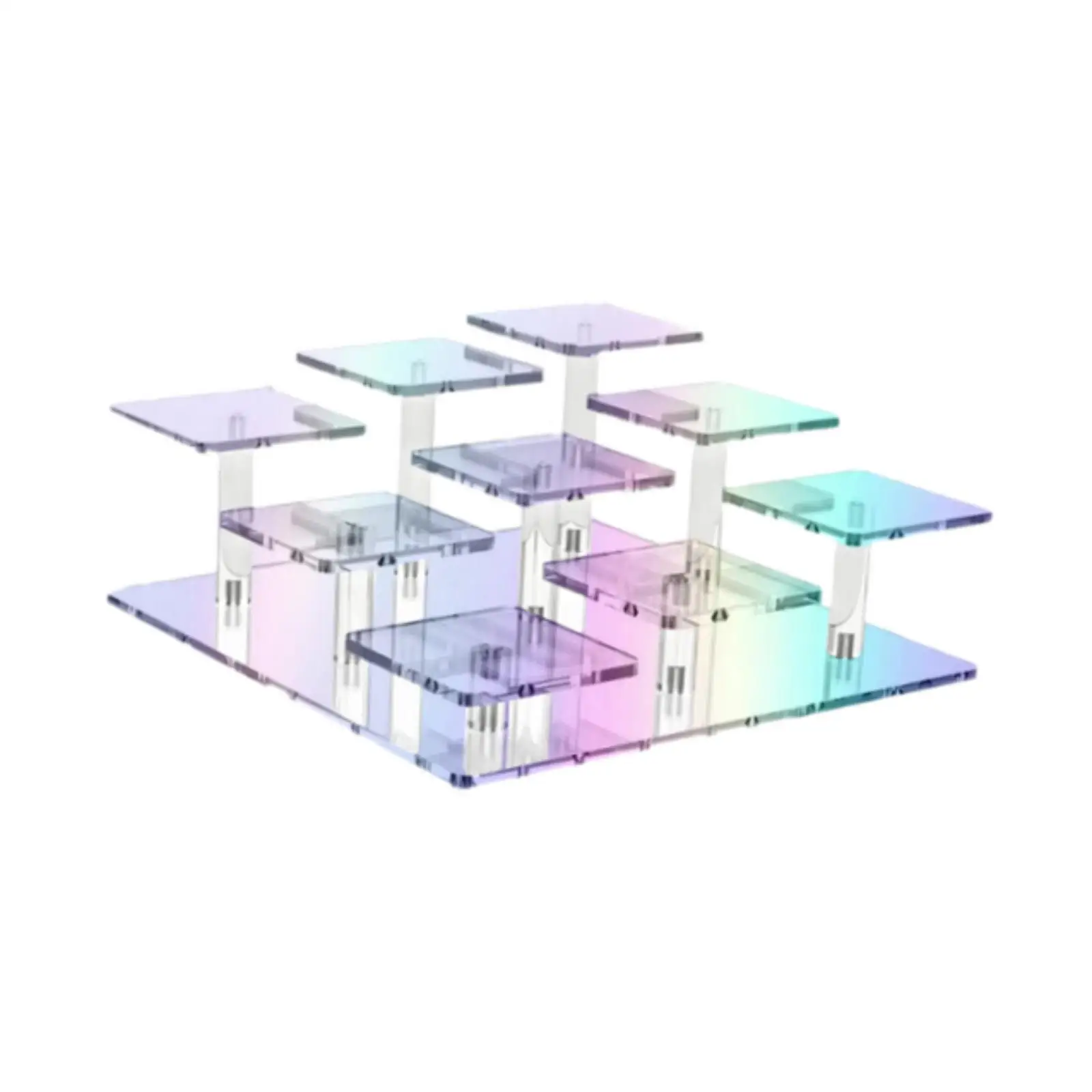 

Acrylic Display Stand Decoration for Decoration and Organizer Cupcake Badges Clear