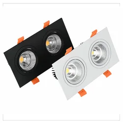 Downlight LED COB 7w 12w 15W 30W Ściemnialna dekoracja punktowa Lampa sufitowa AC 220V Panel LED Oświetlenie Pokój hotelowy Spot Kuchnia