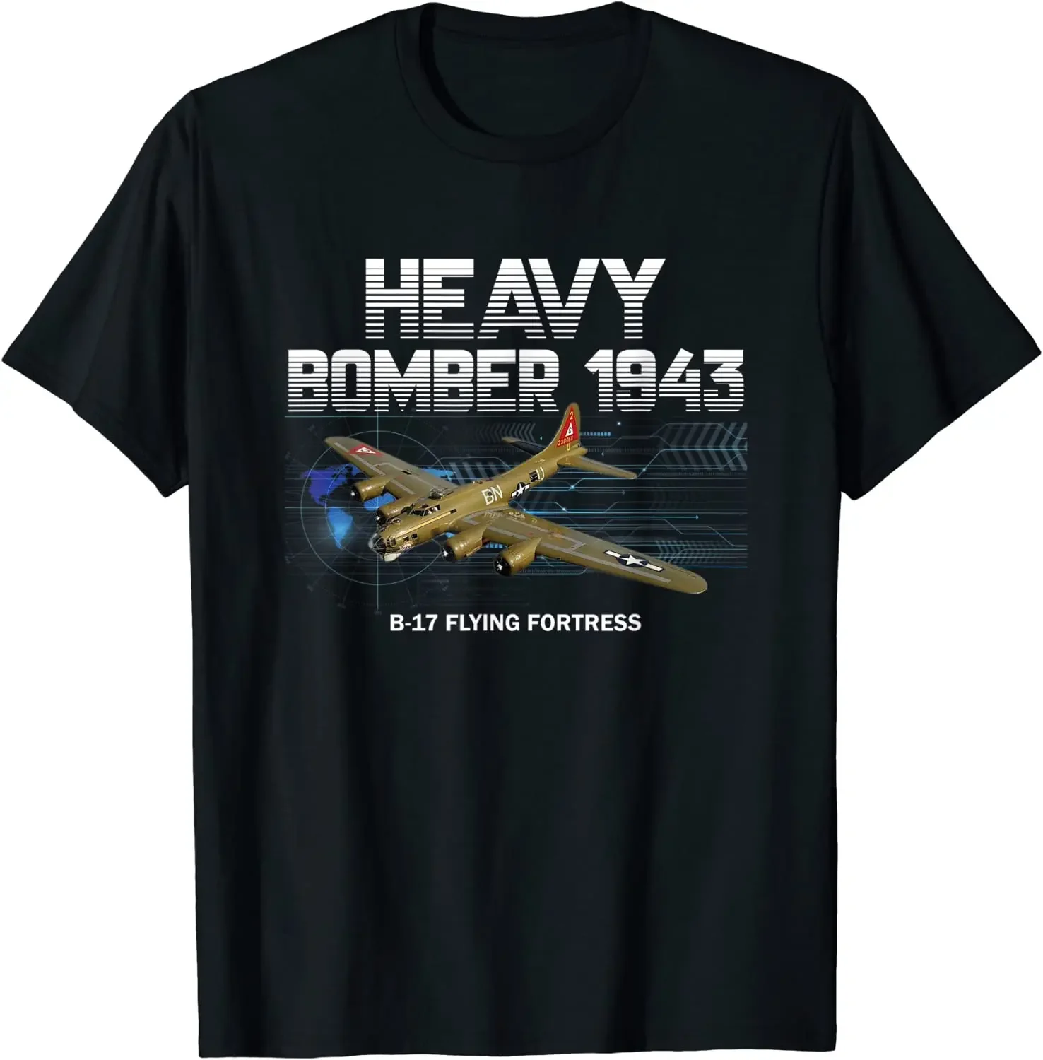 

Vintage B-17 Flying Fortress Heavy Bomber Aviation T-Shirt 100% Cotton O-Neck Short Sleeve Summer Casual Mens T-shirt Streetwear