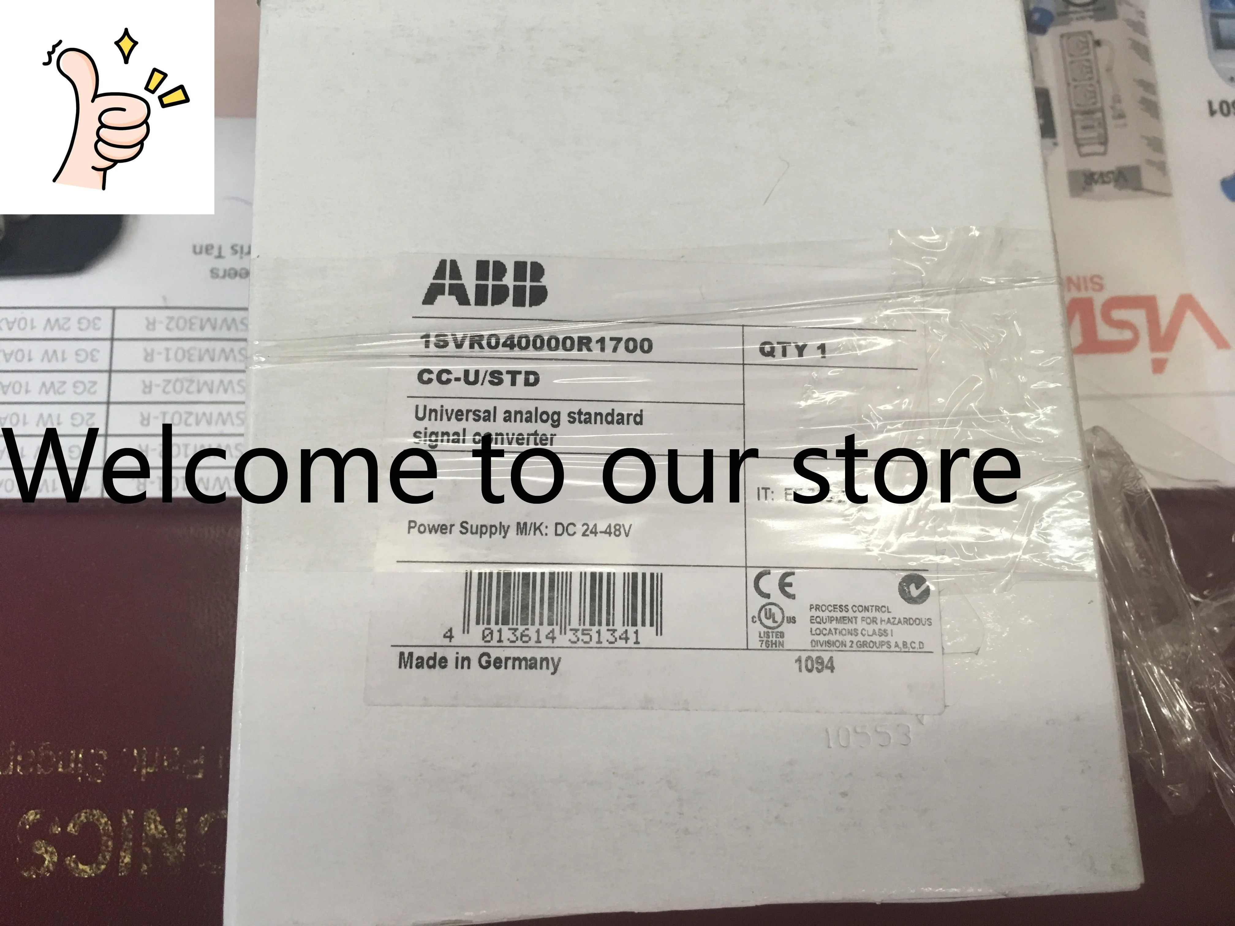 

Новый оригинальный аналоговый преобразователь сигналов ABB, CC-U/STD