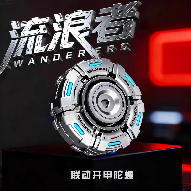 Wanderers Fidget Spinner Metal Transformable LED EDC Stress Relief Toy DIY High Tech Decompression Gadget For Teen Boys Adults view 5