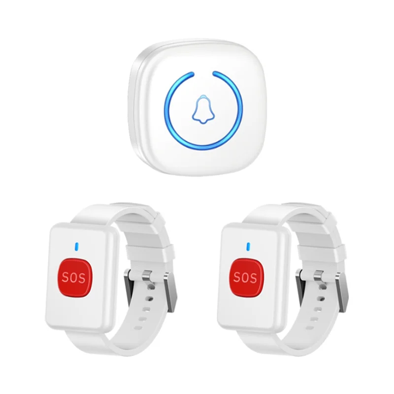 

【HOME TOOLS】Emergency SOS Pager Call System Wireless Watch For Kids Elderly Patients UK Plug Emergency Call Button Pager System