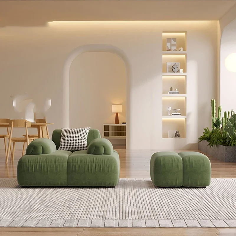 Living Room Cheap Lazy Sofa Modern Cushioned Corner Relax Sofa Nordic Luxury Bases Y Marcos De Cama Bedroom Furniture MZY
