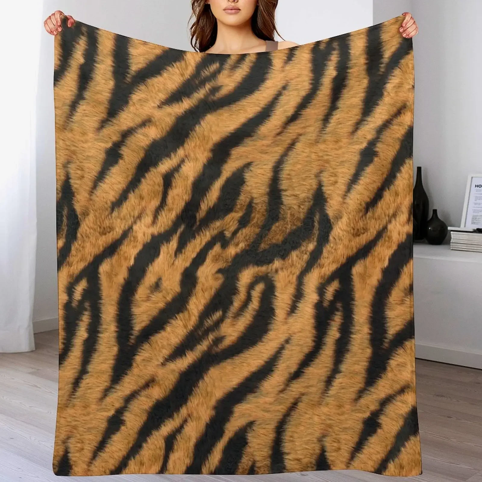 

Tiger Stripe Cover Throw Blanket Sofa Quilt Single Sofas For Decorative Sofa Blankets