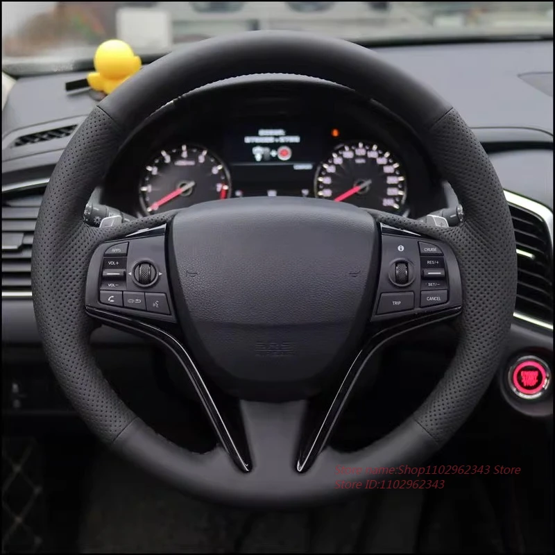 

Hand-Stitched Non-slip Breathable Durable Nappa Leather Steering Wheel Cover For Honda Avancier UR-V Spirior Car Accessories