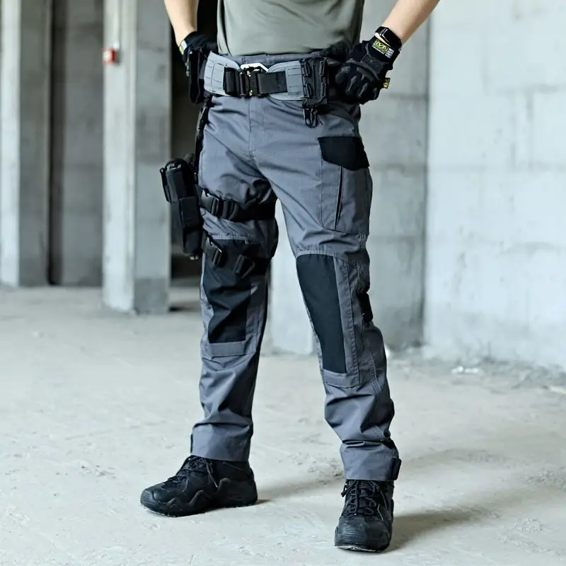 

2023 Men's Style Cargo Pants Men Summer Breathable Male Trousers Joggers Army Pockets Casual Pants Plus Size 3XL A8