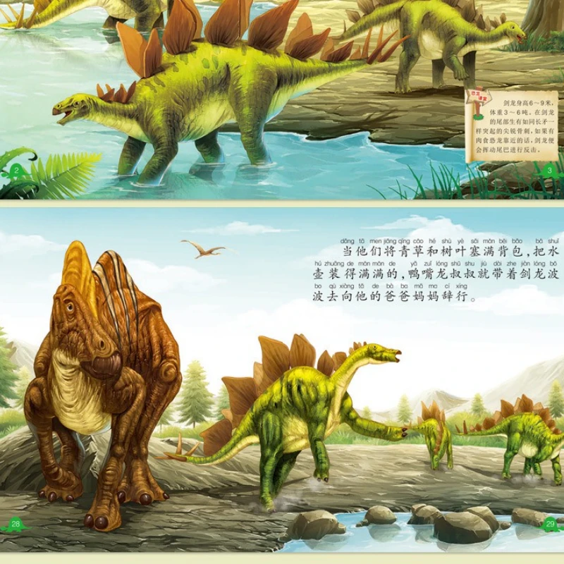 Dinosaur Kingdom Fairy Tale, Children's Early Education and Enlightenment Science Popularization Reading
