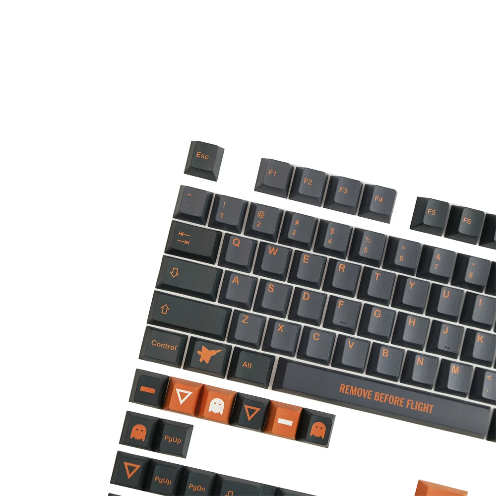 Gmk stealth fighter keycap cereja perfil inglês iso digite teclado mecânico pbt keycaps para gateron kailh cereja mx interruptor