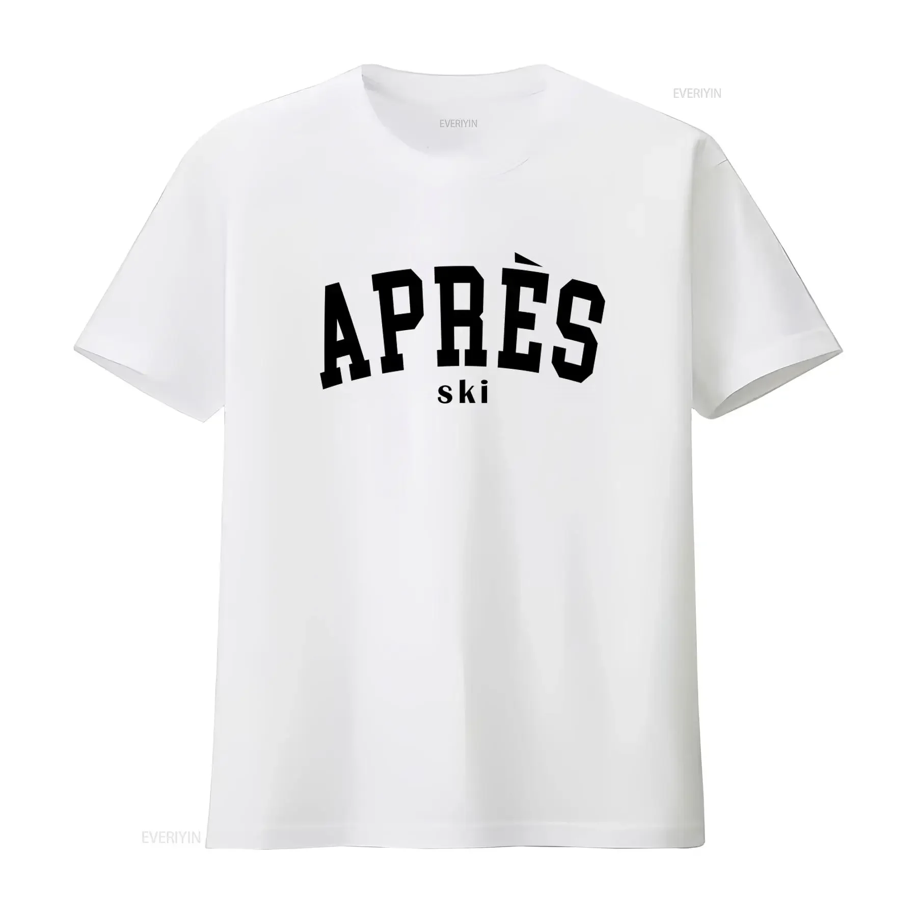 Stylish Après Ski T Shirt for Her Perfect Winter Holiday Sweater vintage Washed Versatile streetwear homme Stretched Unisex