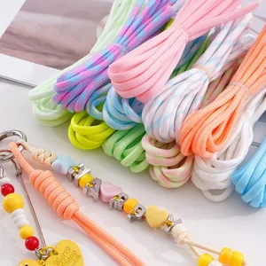 4mm luminous rope, 2-meter-long nylon 7-core rope, luminous rope at night, bracelet woven rope, outdoor emergency rope, clothesl
