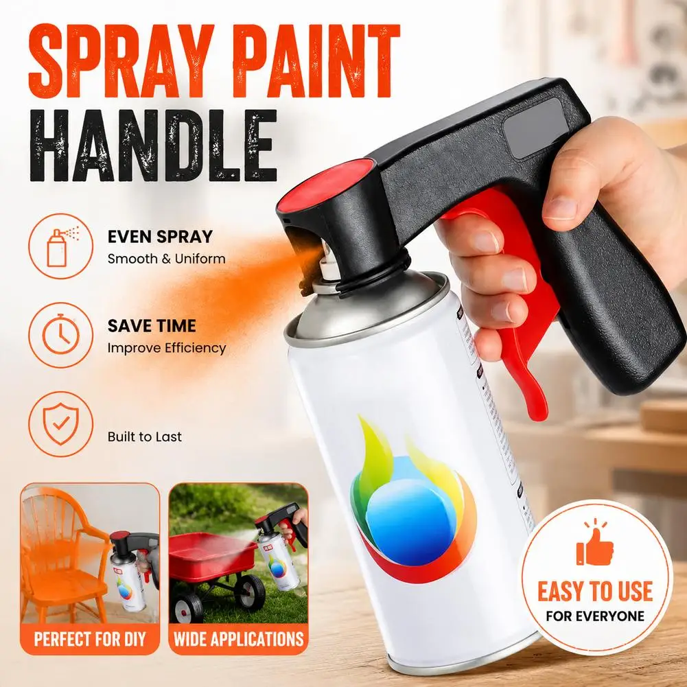 Newly Plastic Portable Spray Paint Handle, Universal Reusable Car Color Changing Film Pasting Self Spraying Hand Spray Gun