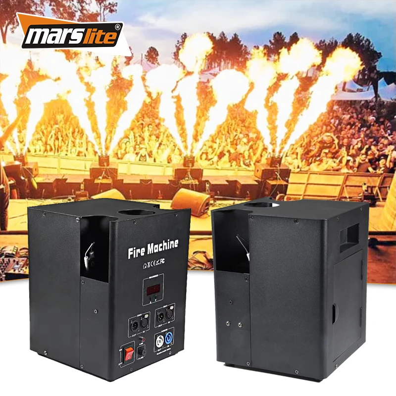 Marslite 3 Head Flame Machine 600W DMX Fire Machine Stage Effect Fire Machine