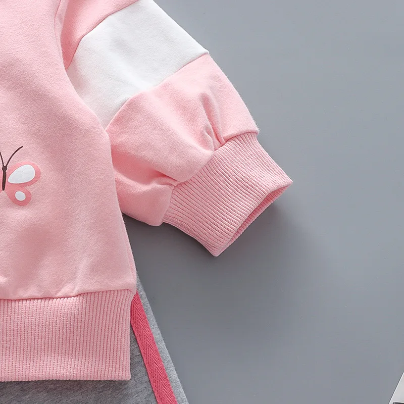 Toddler Girl Clothes Doll Collar Long Sleeve Pullover Sport Pant 2Pcs Set Baby Tracksuit Korean Style Kid Outfit Sweatshirt A505