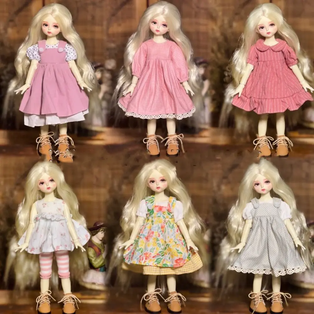 Toy Accessories BJD Doll's Clothes Toy Outfit 3D Eyes Simulated Eye Hinge Doll Dress 30cm 1/6 BJD Removable Joints Doll