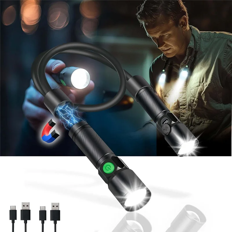 

ABUP-Book Light Detachable Neck Work Light Forcar Repairing Reading Forrepairing,Reading