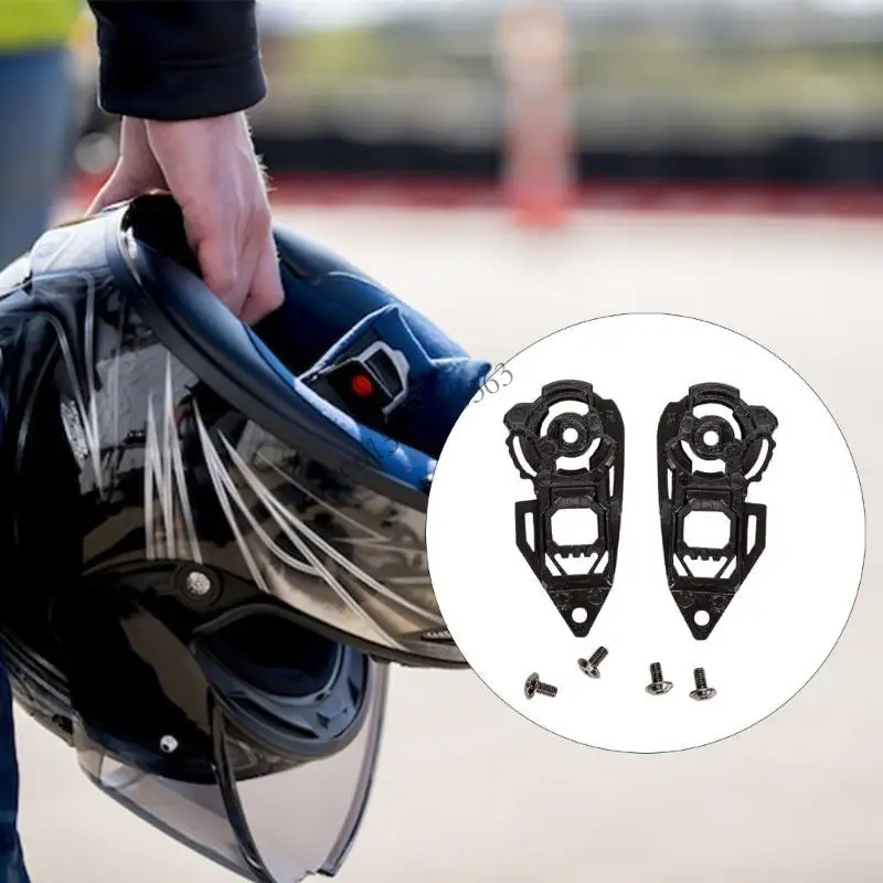 

090E 1 Pair Motorcycle Helmets Visors Base Plate for JK 316 AIS 607 Replacement Face Shield Visors Base Helmets Accessories