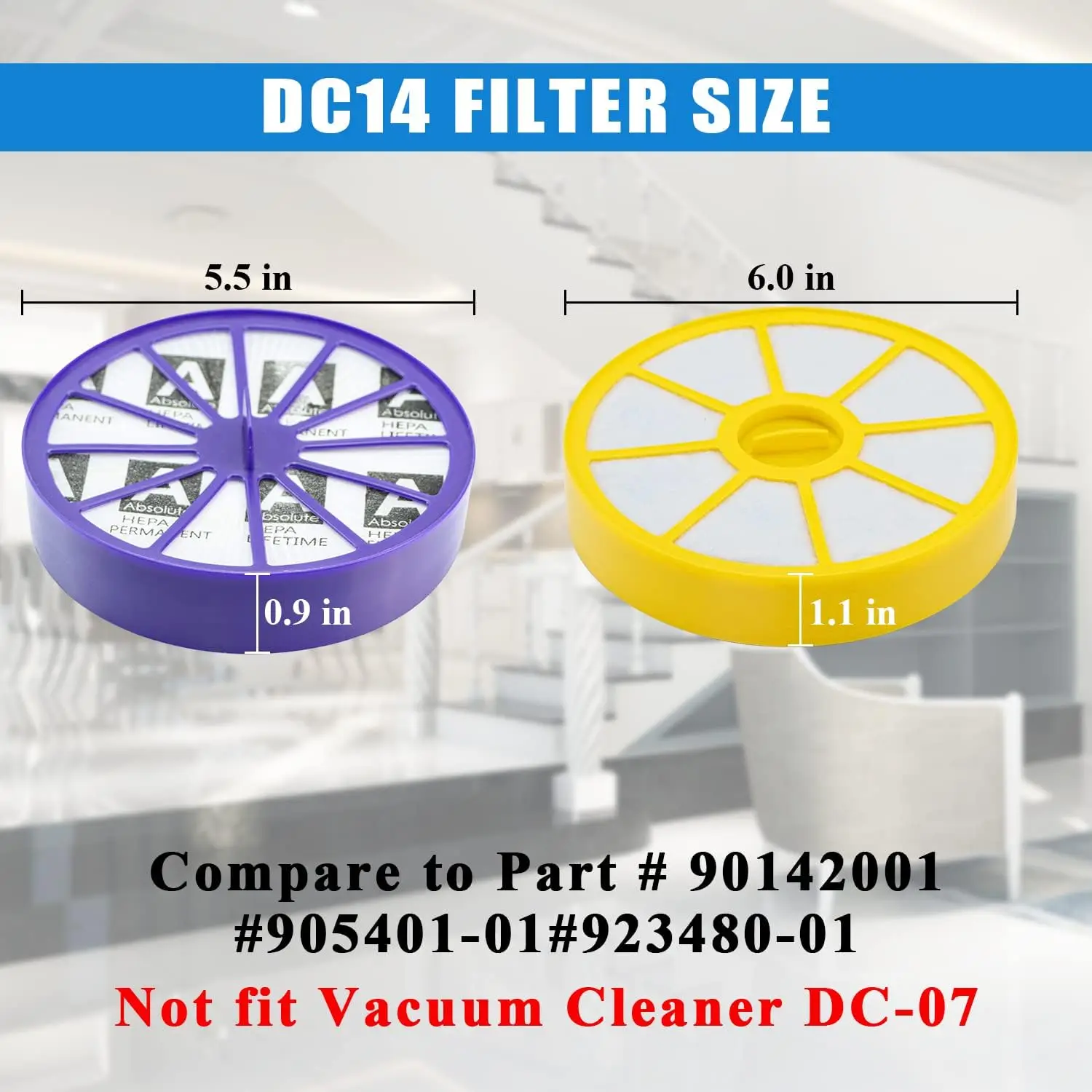 HEPA Filter For Dyson DC05 DC08 DC19 DC20 DC21 DC29 Pre and Post Motor Filters Vacuum Cleaner Accessories