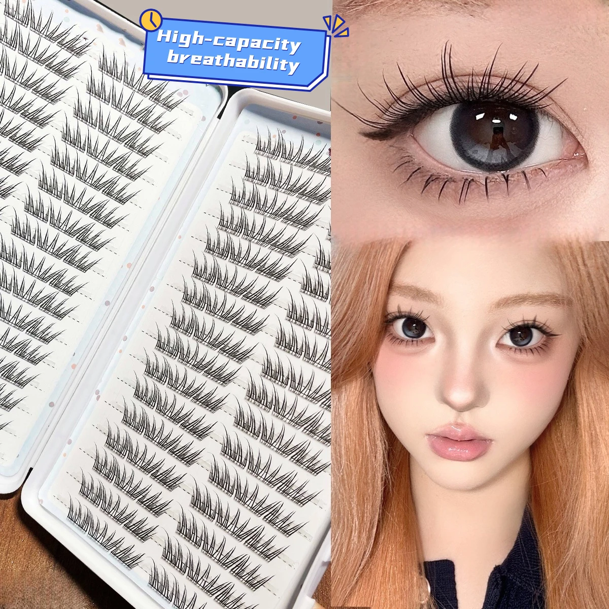 288 große Wimpern mit spitzem Cat-Eye-Curl, 10–14 mm große Wimpern, die natürlich und leicht sind, ohne zu vergrößern – Detail 11