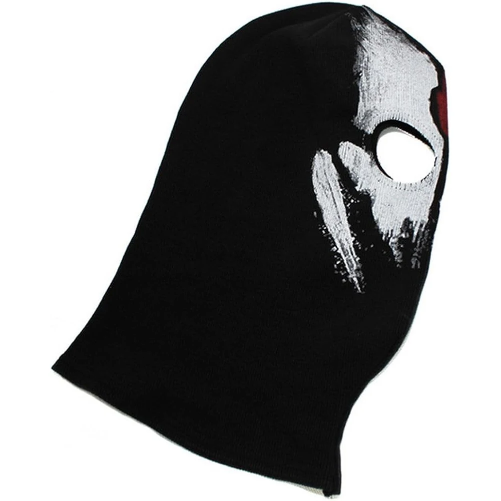 Free shipping 95%Cotton comfortable Fabric Ghost Mask Balaclava Skull Hood Red & White