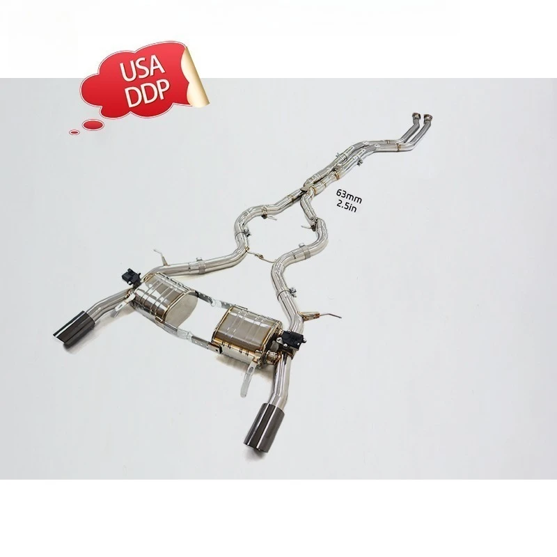 

Valvetronic Stainless Pipes Exhaust for BMW 335i E90 N54 3.0L Catback Exhaust with Valve Muffler Auto Performance Parts