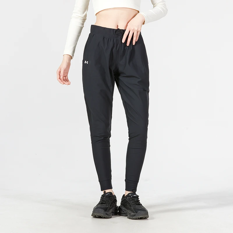 

Under Armour Authentic Sports Series Women's Simple Drawstring Cuffed Casual Breathable Knit Long Pants